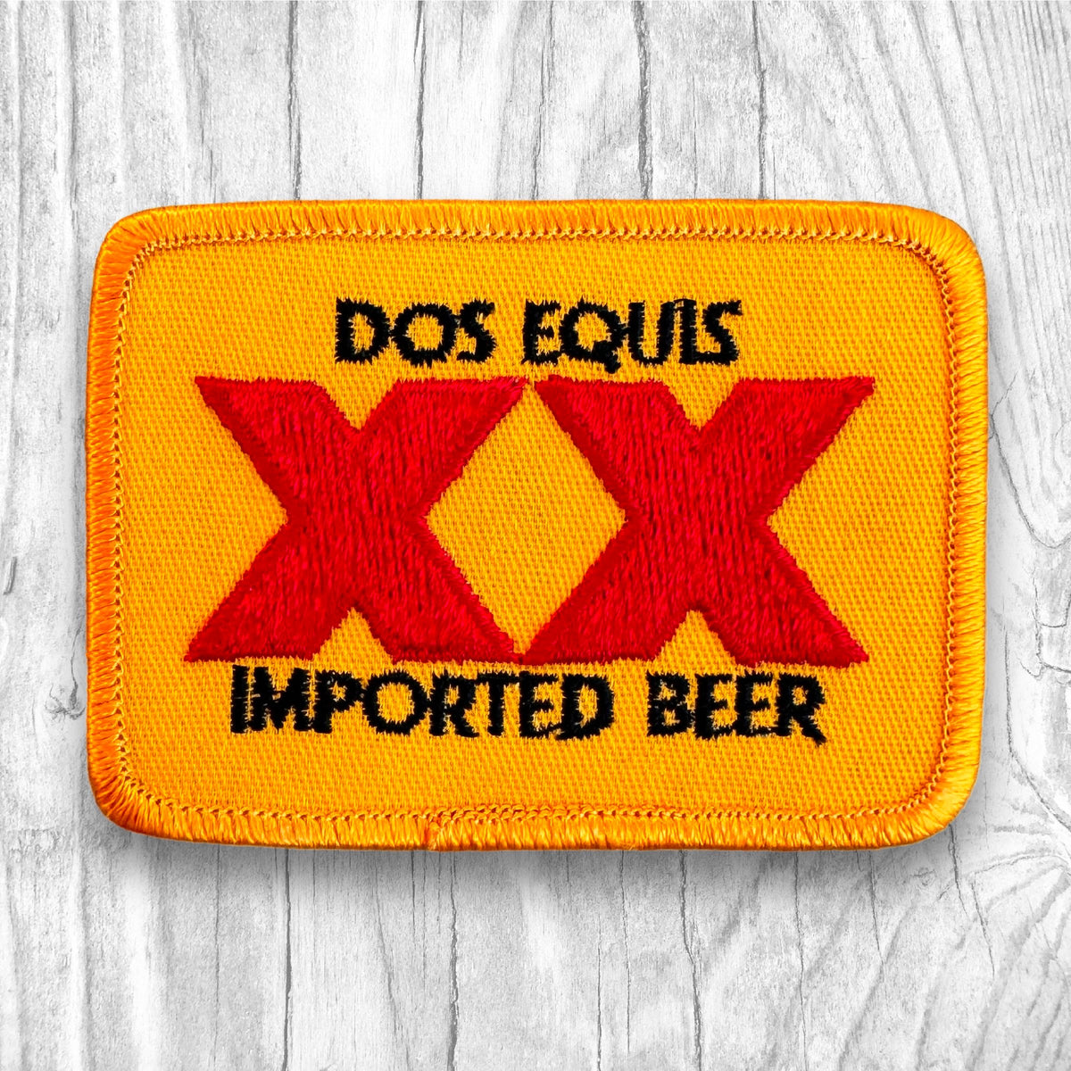 DOS EQUIS IMPORTED BEER. Authentic Vintage Patch – Megadeluxe