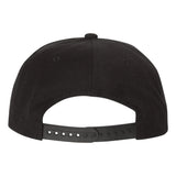 Yupoong 6089. Black Crown/Green Camo Visor. Classic Snapback