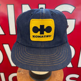 KOMATSU. Authentic Vintage Trucker Denim Snapback