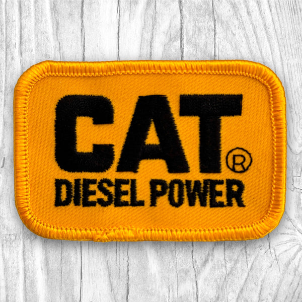 CAT Diesel Power. Black/Yellow Vintage Patch.