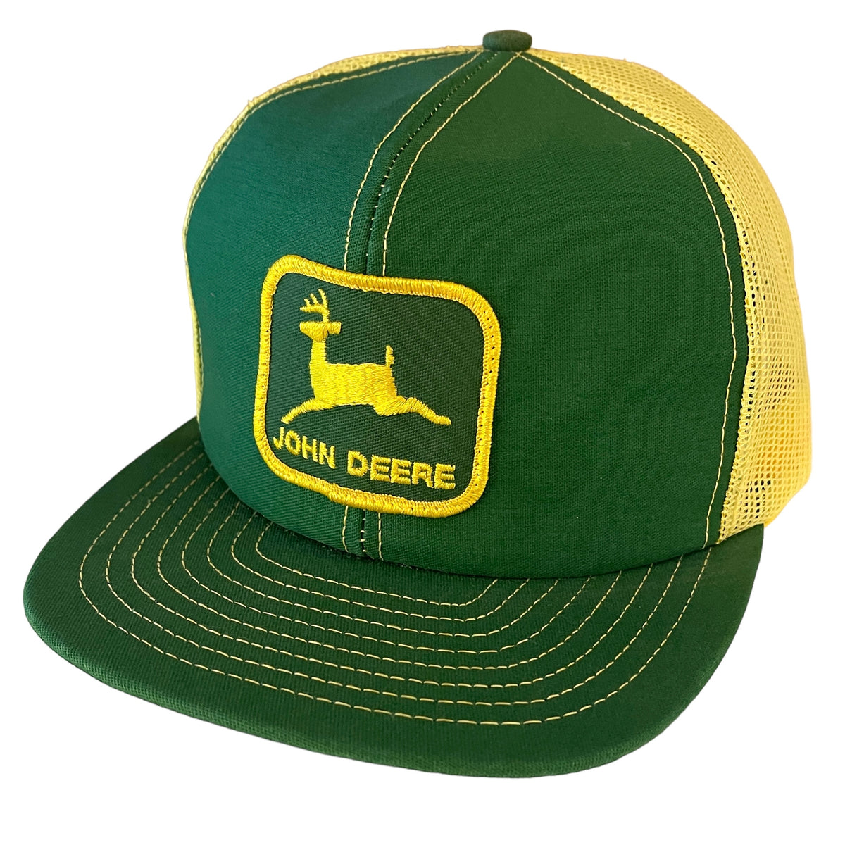 Vintage John Deere Deadstock Mesh Snapback Trucker Cap Hat With Tags  Louisville MFG Co