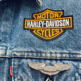 Harley-Davidson Vintage Patches + Vintage Levi Vest. Medium