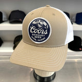 Coors Banquet Beer. Golden, Colorado. Authentic Vintage Patch. White/Dark Navy