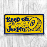 Keep on Jeepin’. Authentic Vintage Patch