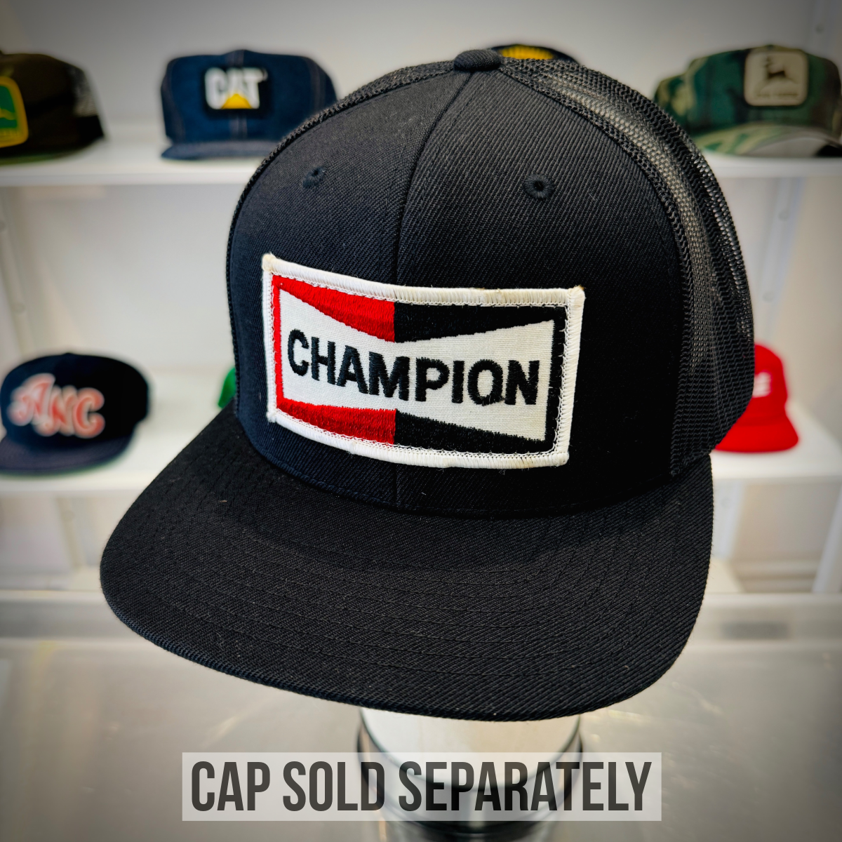 USA製 Champion Spark Plugs Hat DEADSTOCK 1990s New Vintage Champion Spark Plugs Patch Snapback