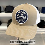 Coors Banquet Beer. Golden, Colorado. Authentic Vintage Patch. White/Dark Navy