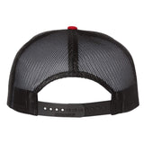 Richardson 511 Red/Black Classic Wool Trucker Snapback