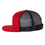 Richardson 511 Red/Black Classic Wool Trucker Snapback