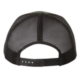 Richardson 112P Camo/Black Trucker Snapback