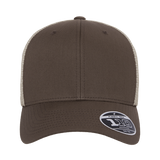 Flexfit 110. Brown/Khaki Mesh Snapback