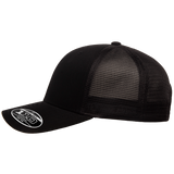 Flexfit 110. Black Mesh Snapback