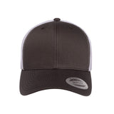 Yupoong 6606. Charcoal/White Retro Trucker Snapback.