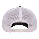 Yupoong 6606. Charcoal/White Retro Trucker Snapback.