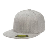 Flexfit 6210 Heather Grey. Premium Fitted Cap.