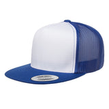 Yupoong 6006. Royal/White/Royal Classic Trucker Snapback