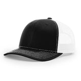 Richardson 112 Black/White Trucker Snapback