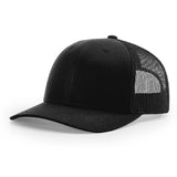 Richardson 112 Black Trucker Snapback
