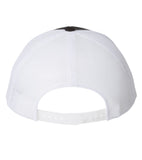 Yupoong 6606. Black/White Retro Trucker Snapback.