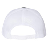 Yupoong 6606. Heather Gray/White Retro Trucker Snapback
