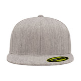 Flexfit 6210 Heather Grey. Premium Fitted Cap.