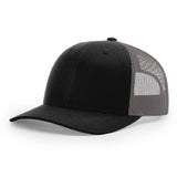 Richardson 115 Black/Charcoal Low Pro Trucker Snapback
