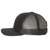 Richardson 112 Black Trucker Snapback