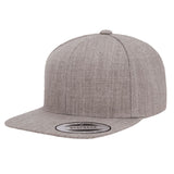 Yupoong 6089 Heather Grey. Classic Snapback.