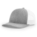 Richardson 112 Heather Gray/White Trucker Snapback.