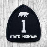 California State Highway 1 White & Black Patch