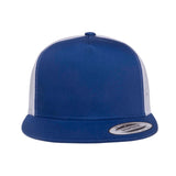 Yupoong 6006. Royal/White Classic Trucker Snapback