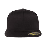 Flexfit 6210 Black. Premium Fitted Cap