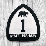 California State Highway 1 Black & White Patch