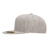 Flexfit 6210 Heather Grey. Premium Fitted Cap.