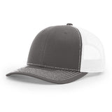 Richardson 112 Charcoal/White Trucker Snapback.