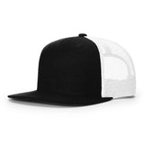 Richardson 511 Black/White Classic Wool Trucker Snapback