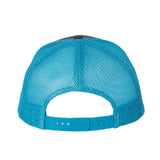 Richardson 112 Charcoal/Neon Blue Trucker Snapback