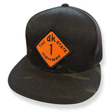 The OK State Highway 1 Orange/Black Patch  + Yupoong 6006 Snapback