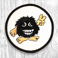 Fuzzy Peace Hippie. Authentic Vintage Patch