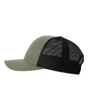 Add Richardson 115 Loden Green/ Black Low Pro Trucker Snapback
