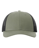 Add Richardson 115 Loden Green/ Black Low Pro Trucker Snapback