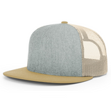 Richardson 511 Heather Grey/Birch/Biscuit Classic Wool Trucker Snapback