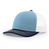 Richardson 112 Columbia Blue/White/ NavyTrucker Snapback