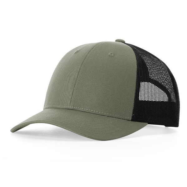 Add Richardson 115 Loden Green/ Black Low Pro Trucker Snapback