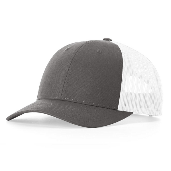 Add Richardson 115 Charcoal/White Low Pro Trucker Snapback