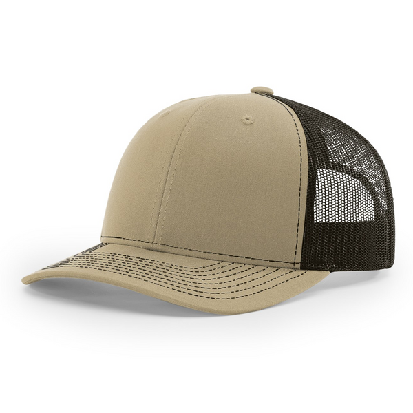 Richardson 112  Khaki/Coffee Trucker Snapback