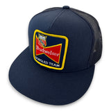 Budweiser Bobsled Team Vintage Patch + Yupoong 6006 Snapback