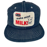 MoorMan’s - make mine MILK! By Louisville MFG. CO. Authentic Vintage Denim Snapback