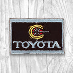 Toyota. Authentic Vintage Gray & Black Patch