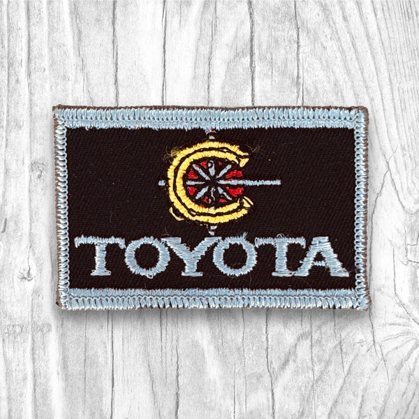 Toyota. Authentic Vintage Gray & Black Patch