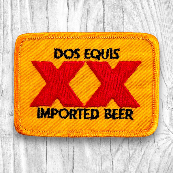 DOS EQUIS IMPORTED BEER. Authentic Vintage Patch